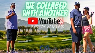 We Collabed With Another YouTubeR  3 Person Scramble  Aliante Golf Club  Las Vegas Couple Golfers [upl. by Oletha274]