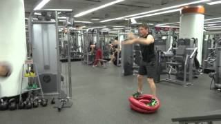 Tennis Fitness Medicine Ball throw on Step360 [upl. by Hermy]