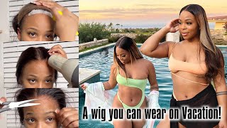 How to Secure Your Wig For 3Days Vacation swimming beach yacht FTHairvivi [upl. by Tiebout]