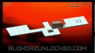 Bloxorz Level 09  24 moves minimum [upl. by Nereen267]