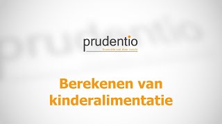 Kinderalimentatie berekenen  Prudentio [upl. by Vinny499]