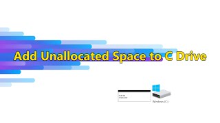 How to Add Unallocated Space to C Drive [upl. by Norvall52]