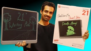 Portronics Ruffpad 21 Inch BIG Writing pad Unboxing ⚡⚡ [upl. by Eiduj316]