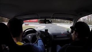 E36 328i vs E46 M3 BTG 848 Nordschleife 03042016 Nürburgring [upl. by Yatnod672]