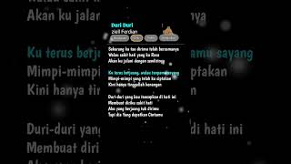 lirik lagu Duri Duri ziell Ferdian liriklagu lirik lagu shorts viralshorts [upl. by Newsom297]