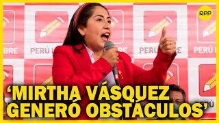 Kelly Portalatino “Mirtha Vásquez nunca ha tenido el respaldo popular” [upl. by Abott]