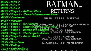 Nes Batman Returns Soundtrack [upl. by Fairley648]