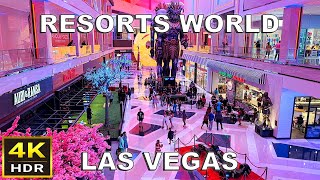 4K HDR Resorts World Las Vegas Narrated Walk  2023 [upl. by Arhna]