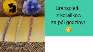 179 Jak zrobić bransoletki z koralików za pół godziny koralikowapasjazlena koraliki tutorial [upl. by Oira]