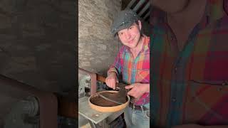 Sharpening a broad axe sharpening woodworking axe satisfying ireland [upl. by Targett10]