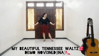 My Beautiful Tennessee Waltz  Line Dance Georgie MygrantUSA Easy Beginner [upl. by Bathsheba]