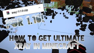 How to get Xray ULTIMATE in Minecraft 116 snapshotsCompatible for any device [upl. by Eetsirk54]