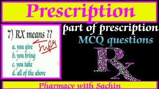 PRESCRIPTION MCQsPrescription questionsImportant questions for PrescriptionPharmaceuticsgpat [upl. by Hardden]