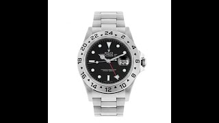 Rolex GMT Master II 40MM Black Date Stainless Steel  16570  2004 [upl. by Gimpel]