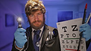 ASMR Nicest Doctor Cranial Nerve Eye Test amp Ear Examination [upl. by Nayrb]