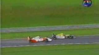 F1 1993 GP Brasil Senna ultrapassa Hill [upl. by Maleen]