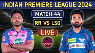 IPL Live Match 44 RR Vs LSG  IPL Live Commentary  Rajasthan Vs Lucknow  IPL 2024  RR IN9 OVR [upl. by Bergin]