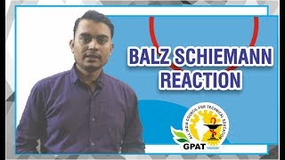 BALZSCHIEMANN REACTION  ORGANIC CHEMISTRY  GPAT2020  PHARMACIST  NIPER [upl. by Yemaj]