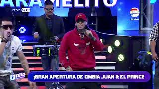 🎶QmbiaJuan y ElPrinci presentan quotCaramelitoquot en la pista del Baila2024 ✨🎤Tremendo feat 🔥 [upl. by Aitnohs]