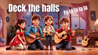 Fa la la la la  Deck the Halls  Christmas Carols amp songs  Lyrics  Nursery Rhymes [upl. by Dacie]