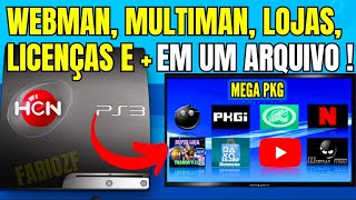 COMO INSTALAR WEBMAN MULTIMAN 15 MIL LICENÃ‡AS LOJAS E MAIS DIRETO DO PS3 HEN 490  2024 [upl. by Aerdnad]