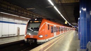 Karlsplatz Stachus mit Zügen der SBahn München ET 423 [upl. by Yajeet]