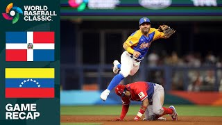 Dominican Republic vs Venezuela Game Highlights  2023 World Baseball Classic [upl. by Himelman]