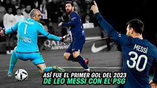 Así FUE el PRIMER GOL del 2023 de LEO MESSI con el PSG  MADRID FINALISTA de la SUPERCOPA ESPAÑOLA [upl. by Rusert695]