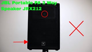 ✅ How To Use JBL Portable PA 2 Way Speaker JRX212 Review [upl. by Onimixam]