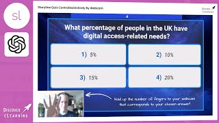 A MultiChoice Quiz Controlled Entirely By The Users Webcam 📸 Storyline 360 Meets OpenAI Vision [upl. by Grory]