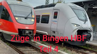 Züge in Bingen HBF Teil4 Kurzviedio deutschebahn trainspotting zugverkehr [upl. by Nai]