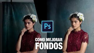 😱COMO LIMPIAR O MEJORAR EL FONDO DE UNA FOTO EN PHOTOSHOP  FOTOS DE ESTUDIO  FOTOS FINE ART [upl. by Pappano267]