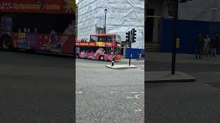 At Hyde Park Corner is Stagecoach London Scania 15035 suitabily liveried for the sightseeing tour [upl. by Pricilla]