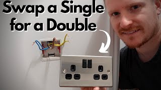 How to Change a Single Socket to a Double Socket  Electrical DIY [upl. by Assilac]