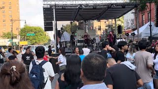 CUMBIA DE SONG NORTEÑO EN EL BARRIO 116 EN NUEVAYORK FESTIVAL MEXICO VIVE [upl. by Ibrek]