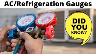 HVACR How To Use ACRefrigeration Gauges Manifold Gauge Set Everything You Need To Know [upl. by Esetal991]