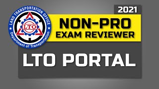 LTO PORTAL EXAM REVIEWER FOR NONPROFESSIONAL DRIVERS LICENSE  2021 [upl. by Corkhill737]