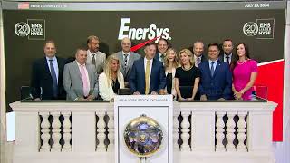 EnerSys NYSE ENS Rings The Closing Bell® [upl. by Relyhcs42]