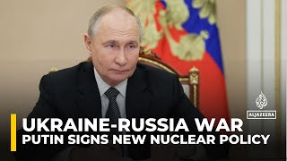 New Russia doctrine Putin signs new nuclear policy [upl. by Minne]