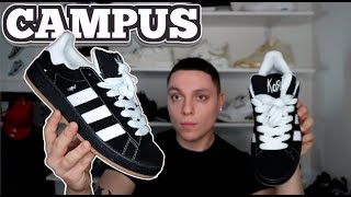 THESE HOT Korn x Campus 00s Black Gum Sneaker Review  ON FOOT [upl. by Eelirrem]