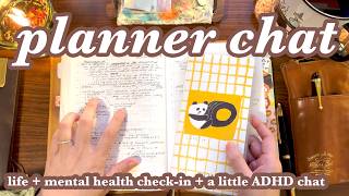 planner chat life updates mental health checkin  some ADHD thoughts in my hobonichi cousin [upl. by Rhett]