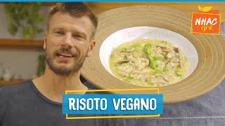 Risoto de aspargo com cogumelo aprenda a fazer receita VEGANA  Rodrigo Hilbert  Bem Juntinhos [upl. by Benge749]