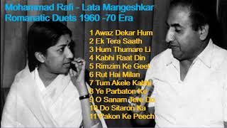 Mohammad Rafi amp Lata Mangeshkar Most Romantic Duets 1960 70 Era [upl. by Anneliese522]