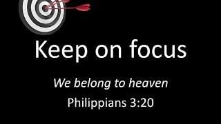 Sermon  Keep on focus  Pastor Alberto Malisani [upl. by Cavill]