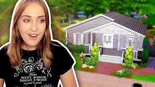 Building a House in Black amp White Sims 4 [upl. by Myriam]