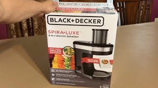 Black  Decker SFP1000B Electric Spiralizer [upl. by Wayolle]