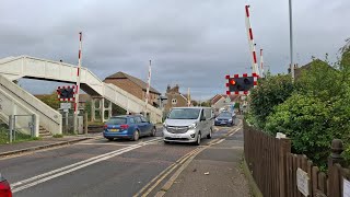 Hangman Consecutive closureHampden Park level crossing in East sussex [upl. by Candice]