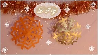 ❄ DIY Déco  Flocons de neige ❄ [upl. by Lewert]