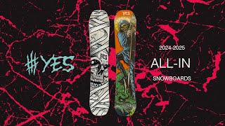 YES Snowboards 2425 Allin [upl. by Arahsak]