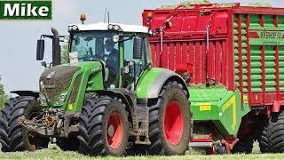 Grass silage 2018  Nature Green Fendt 826  Gras oprapen  inkuilen  Strautmann  Uddel  NL [upl. by Terr]